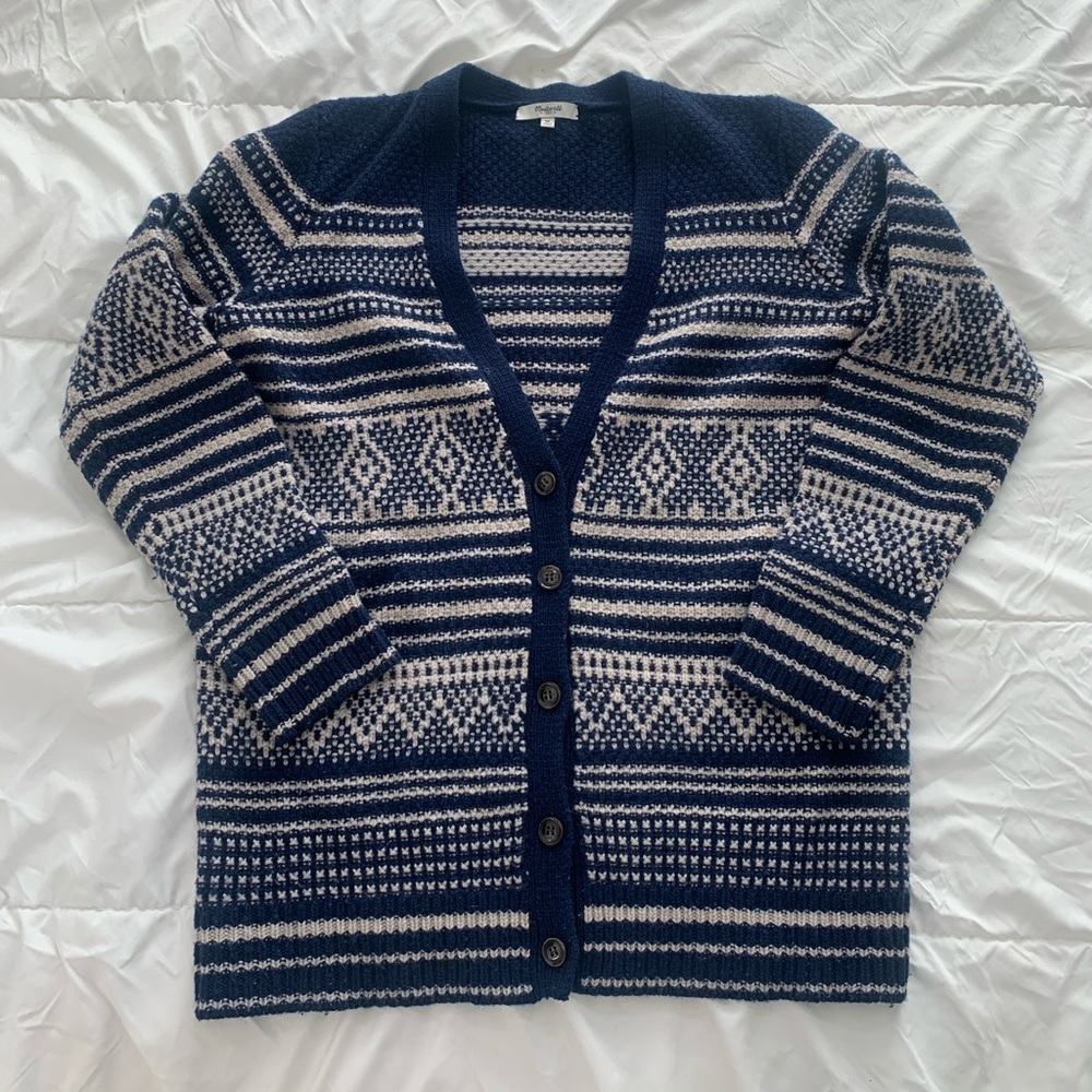 Madewell Button Up Wool Cardigan